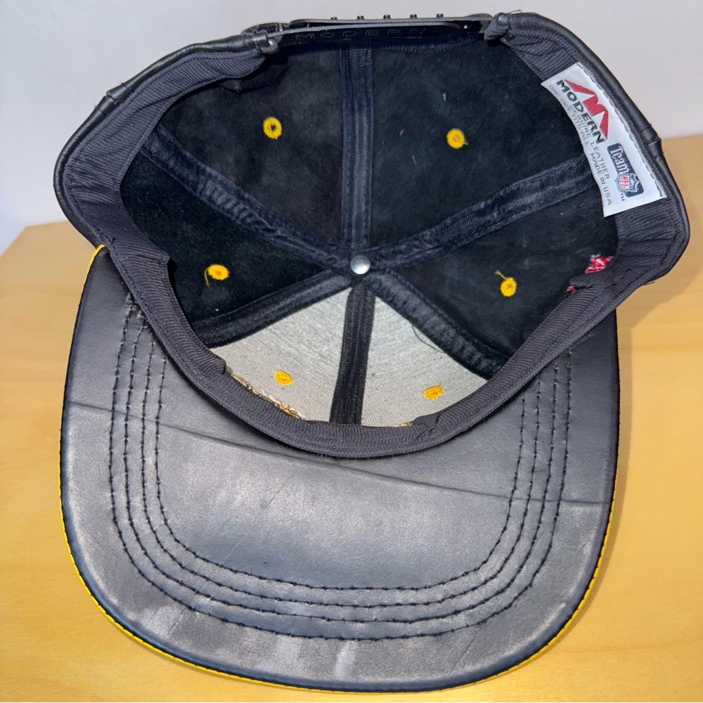 Bundle Vintage Drew Pearson Pittsburgh Steelers Snapback Leather Hats 90’s Lot - Picture 10 of 16